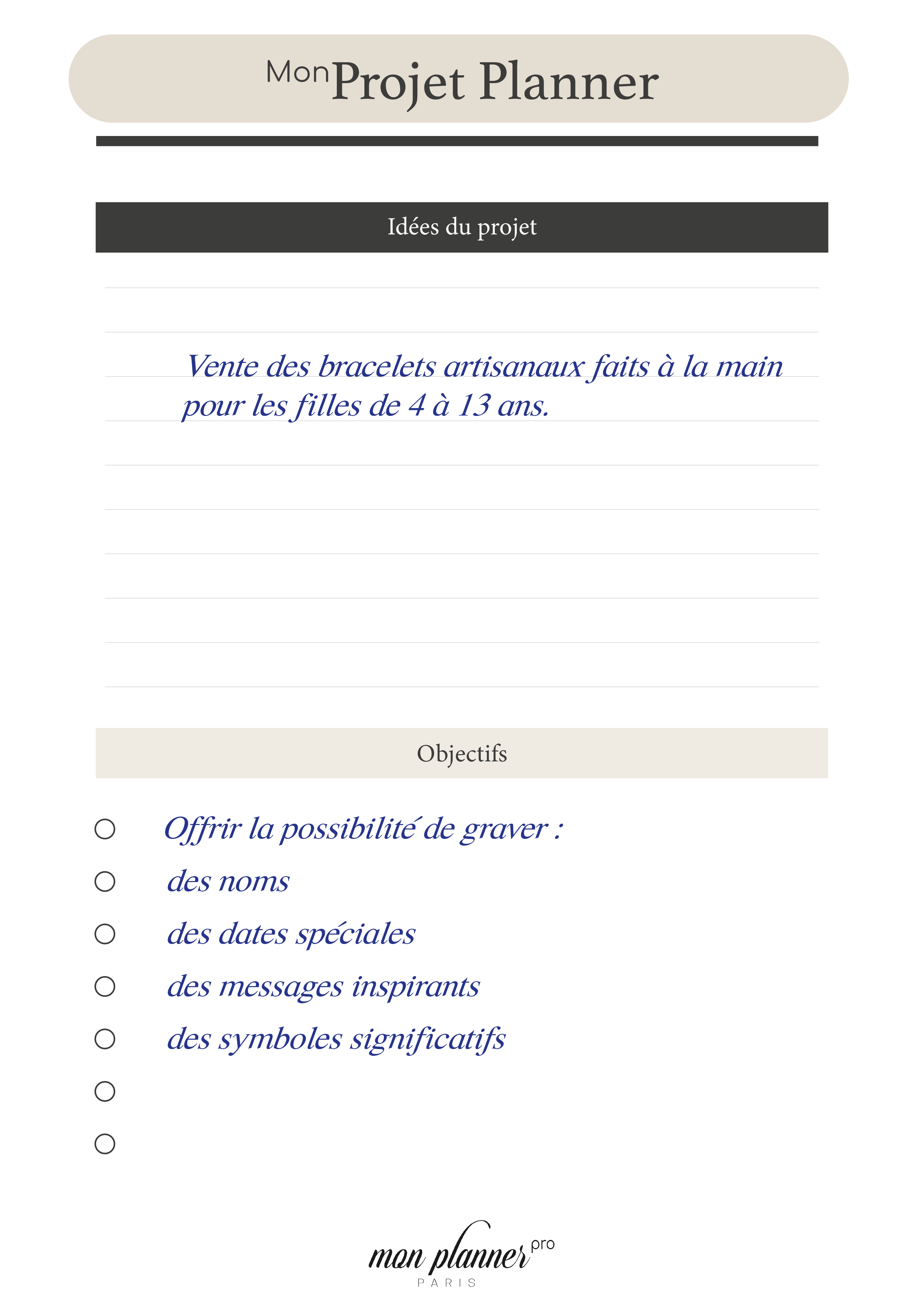 Idées du projet